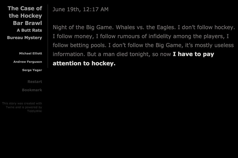 The Case of the Hockey Bar Brawl